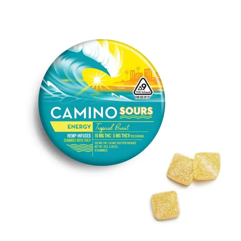 Camino Sours Tropical Burst 'Energy' gummies