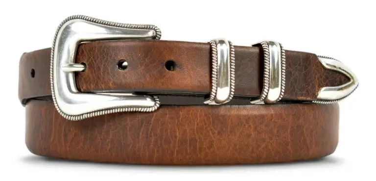 Mc Coy II Bison Leather Western Belt