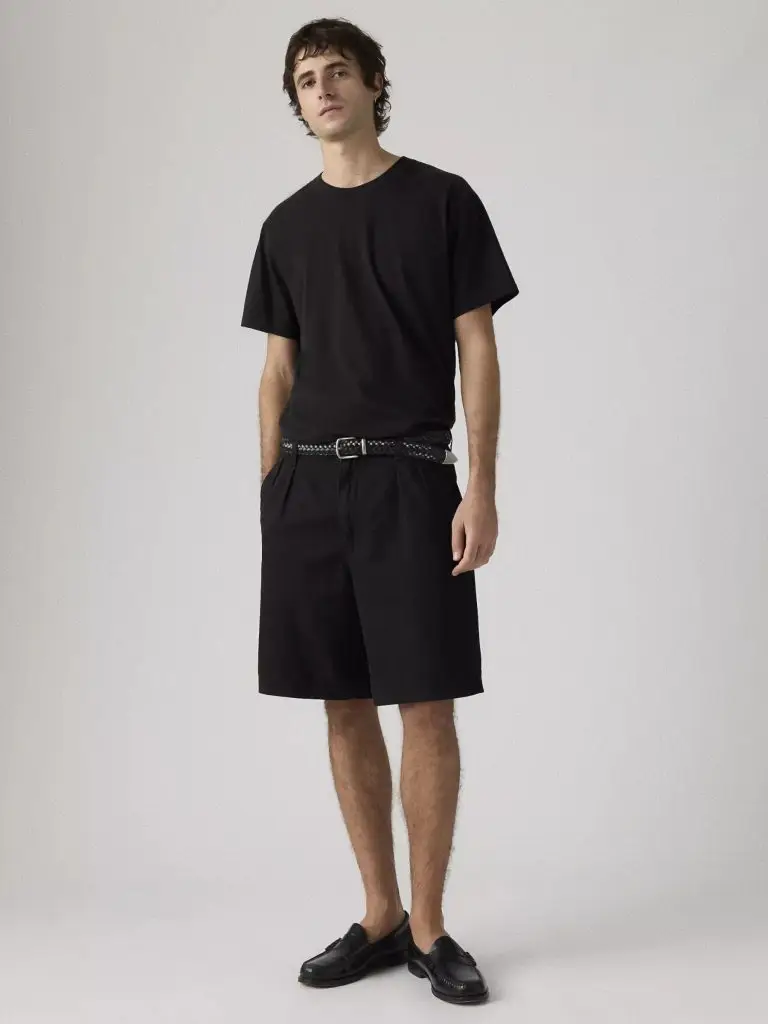 Baggy pleated short