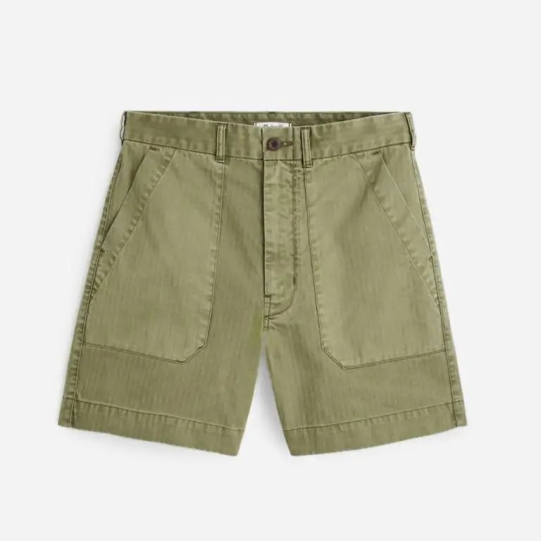 Fatigue Shorts in Herringbone Twill