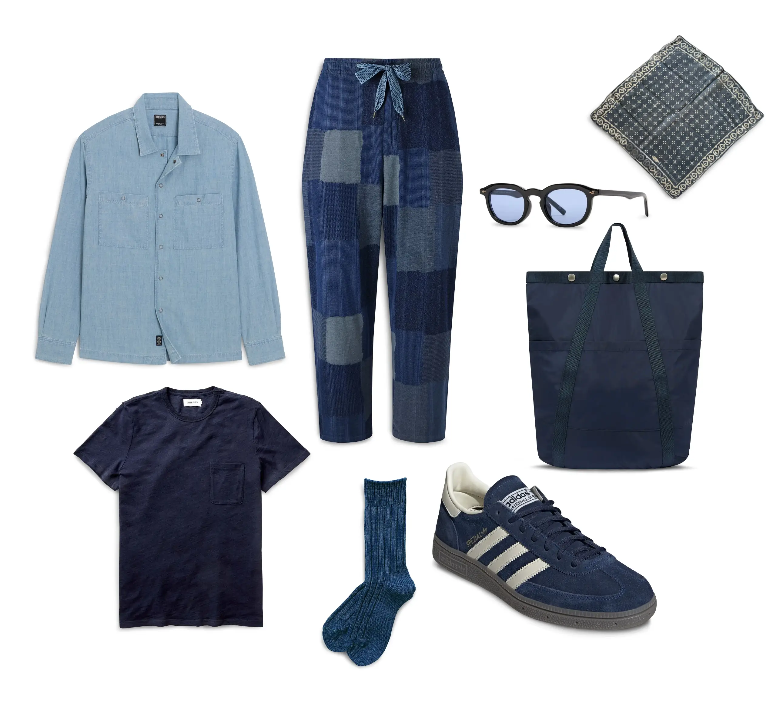 Mens indigo outfit inspiration prodcuts