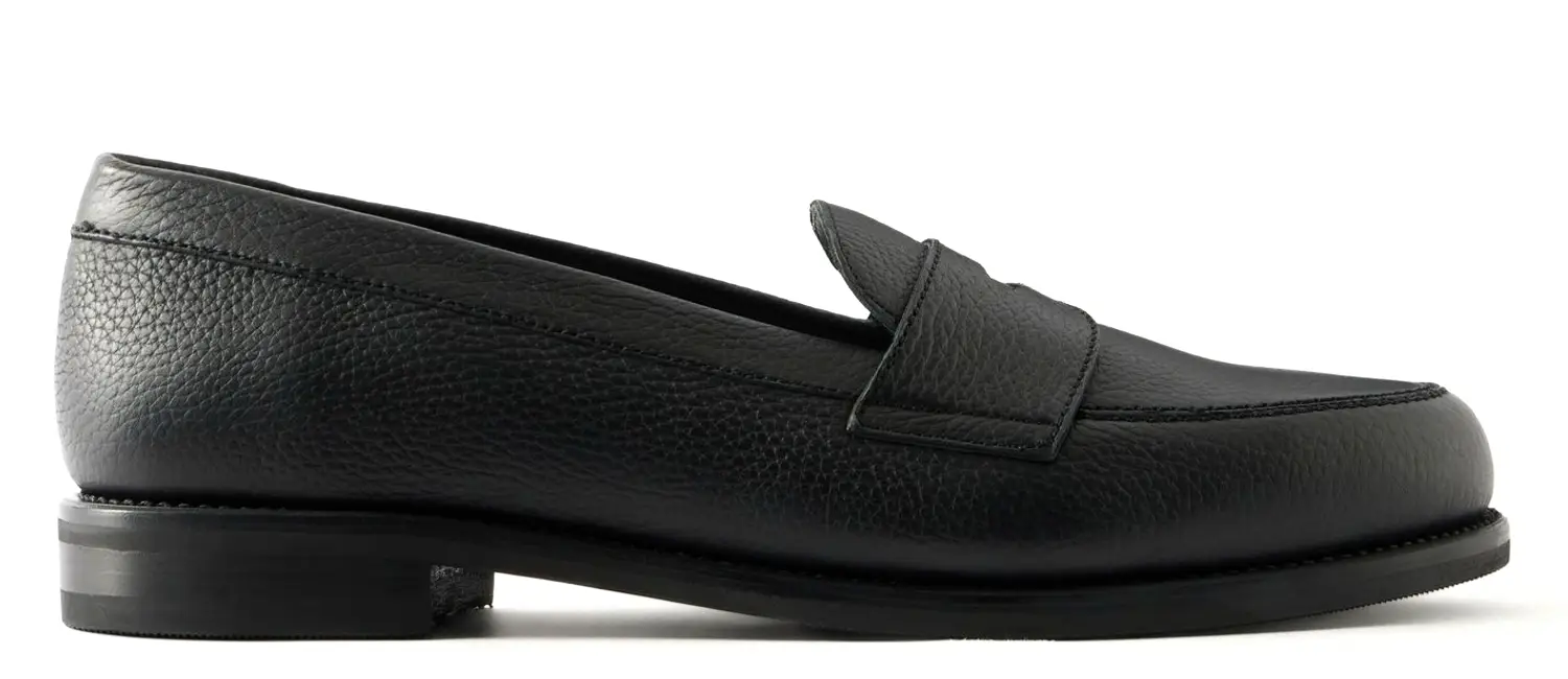 Morjas pebbled leather loafer