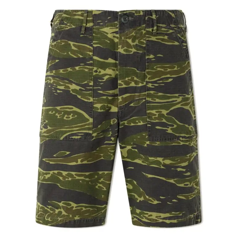 OrSlow - U.S. Army Fatigue Printed Straight-Leg Rip-Stop Cotton Shorts - Men - Green - 4