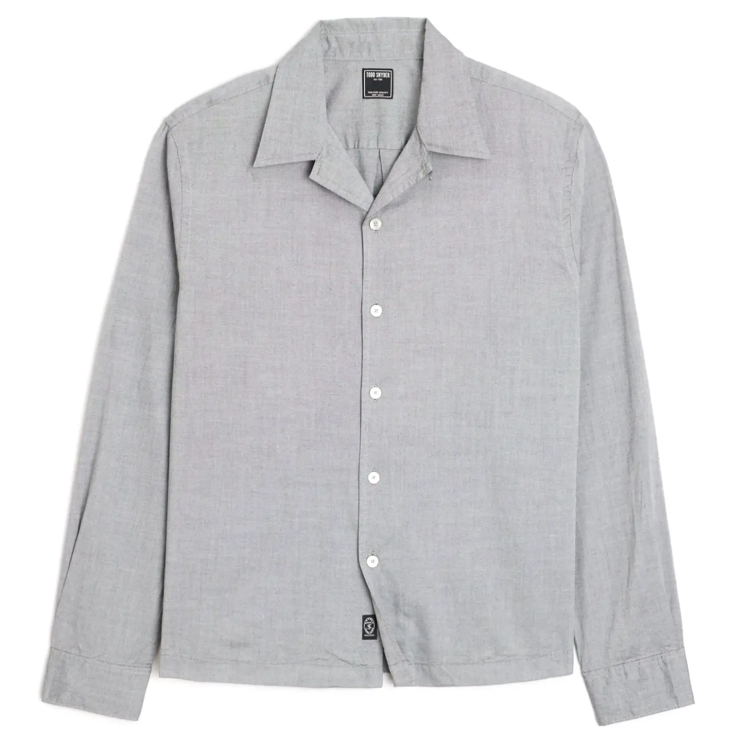 Todd snyder cropped oxford camp collar shirt