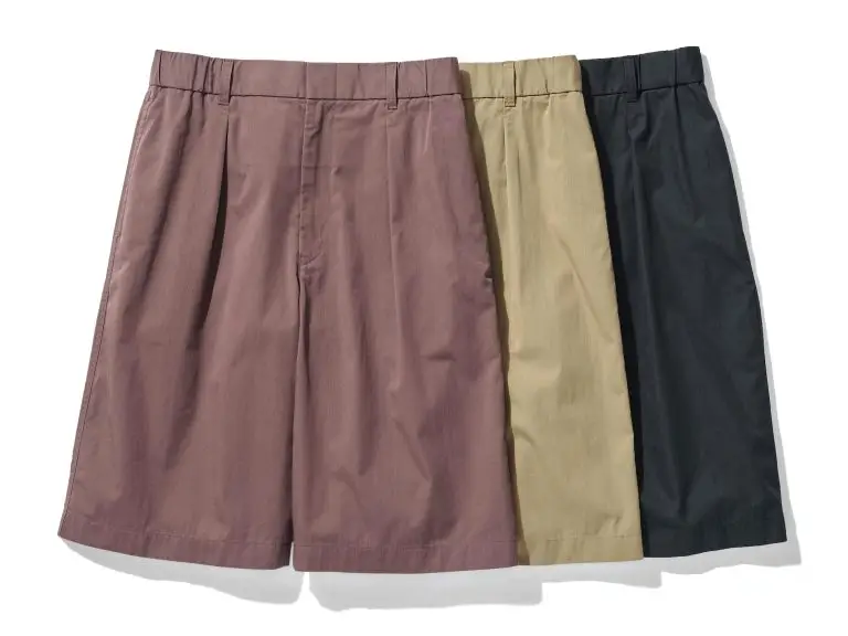 Pleated wide short