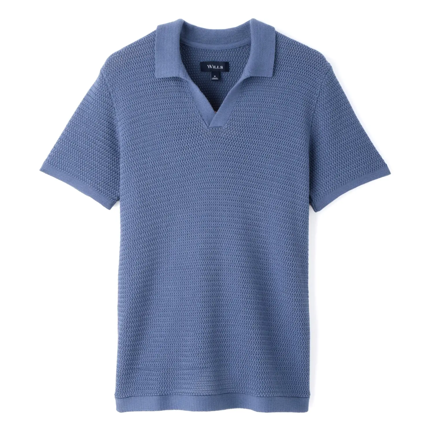 Wills crochet knit polo