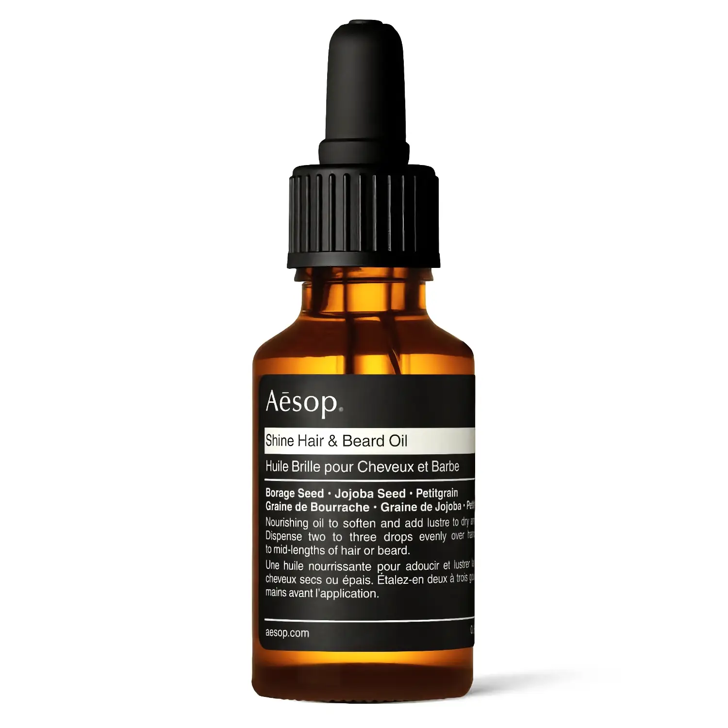 Aesop shine hair and beard oil