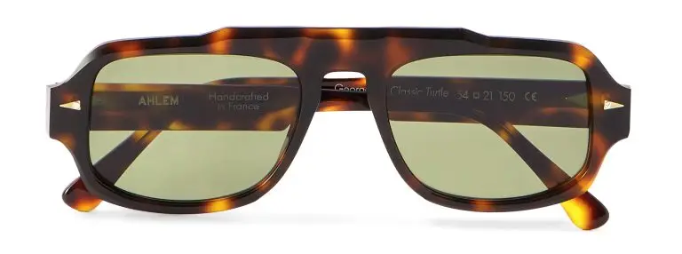 AHLEM - George V Aviator-Style Tortoiseshell Acetate Sunglasses - Men - Tortoiseshell