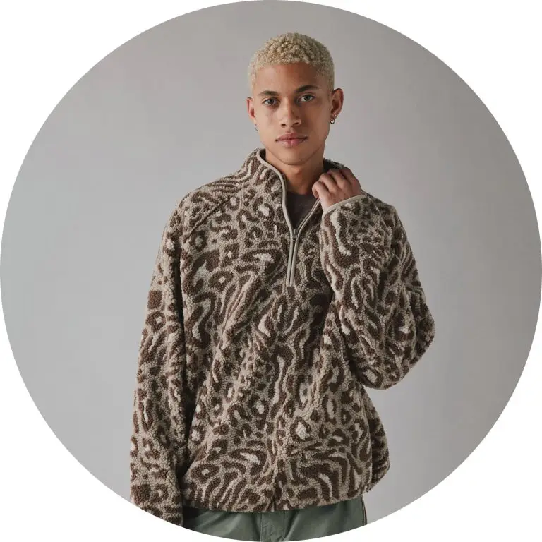 BDG Printed fleece sweatshirt