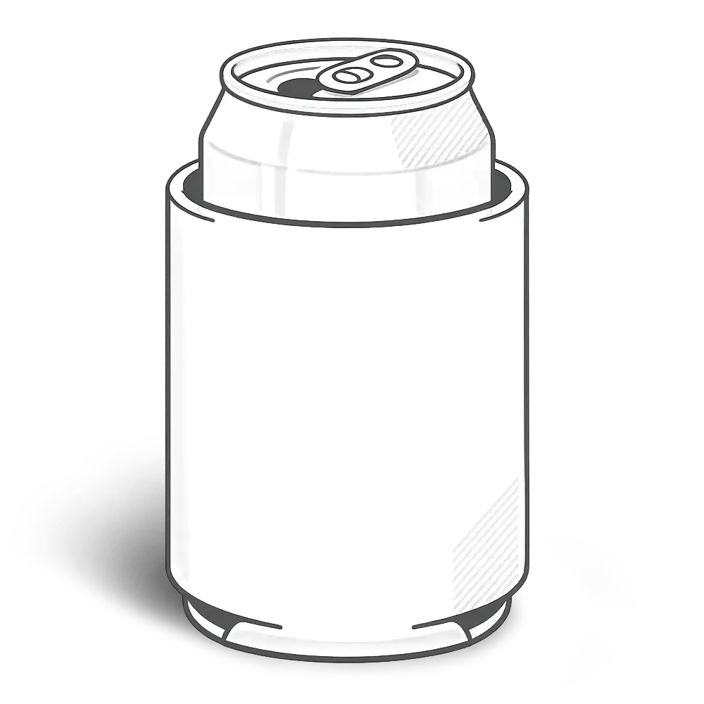 Beer koozie illustration