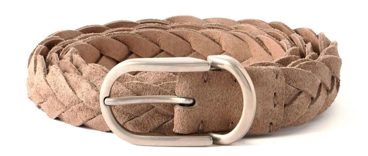 Brunello cucinelli woven suede belt