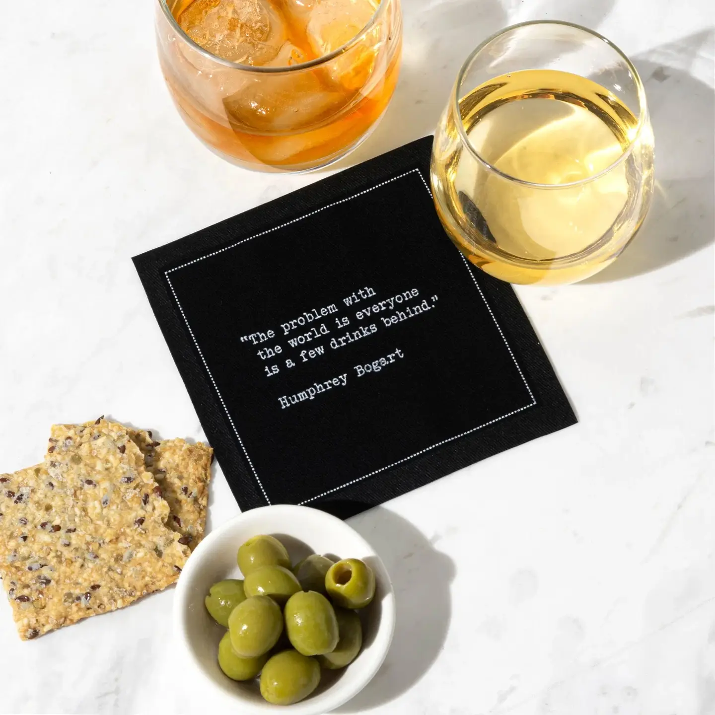 Five star napkins drinking quotes napkins
