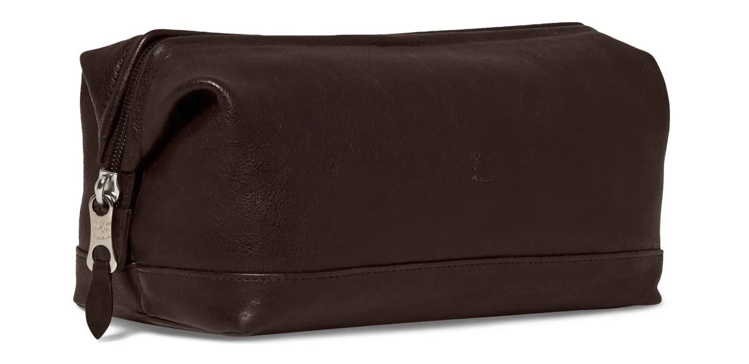 Il bisonte leather dopp kit