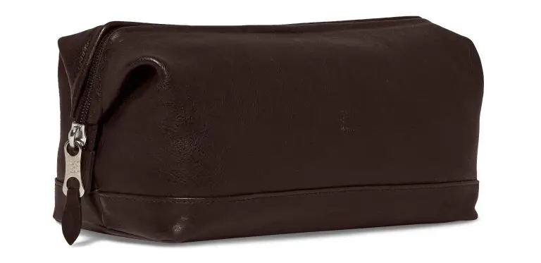 Il Bisonte Leather dopp kit