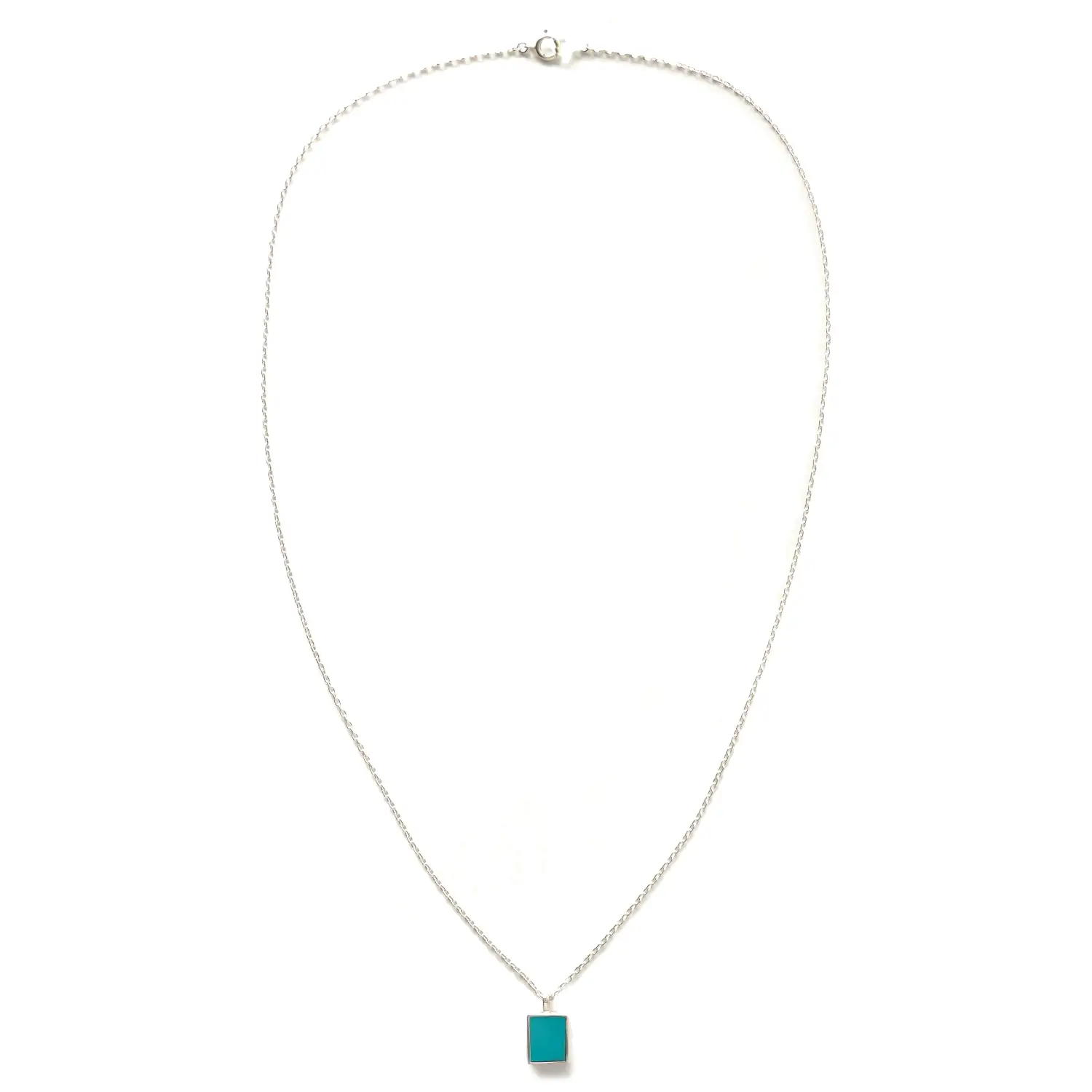 Mikia sterling silver turquoise necklace
