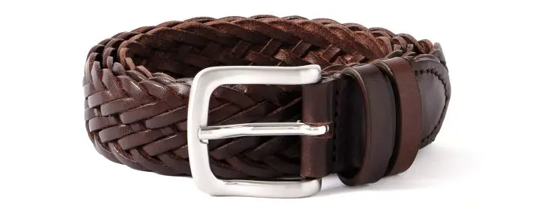 Mr P. - 3cm Woven Leather Belt - Men - Brown - EU 110
