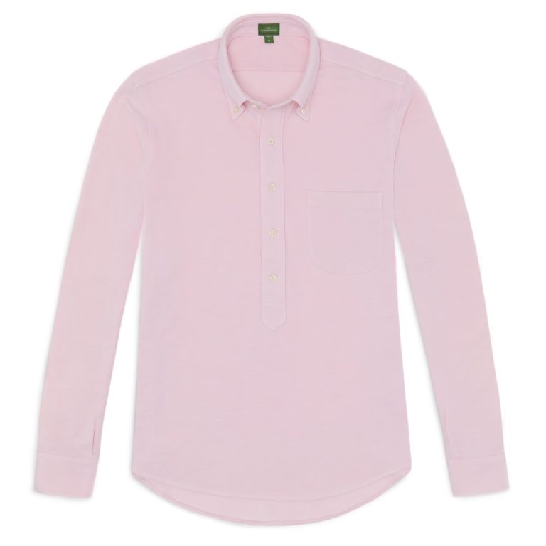 Knit popover shirt