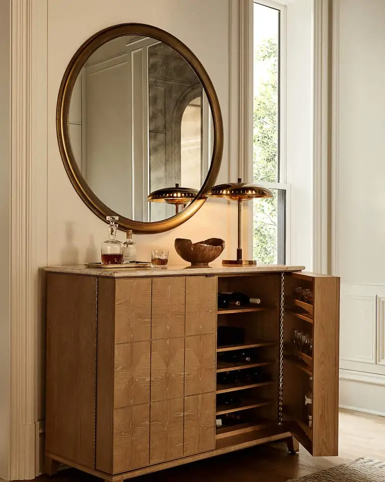 Todd Snyder x CB2 Tribeca bar cabinet