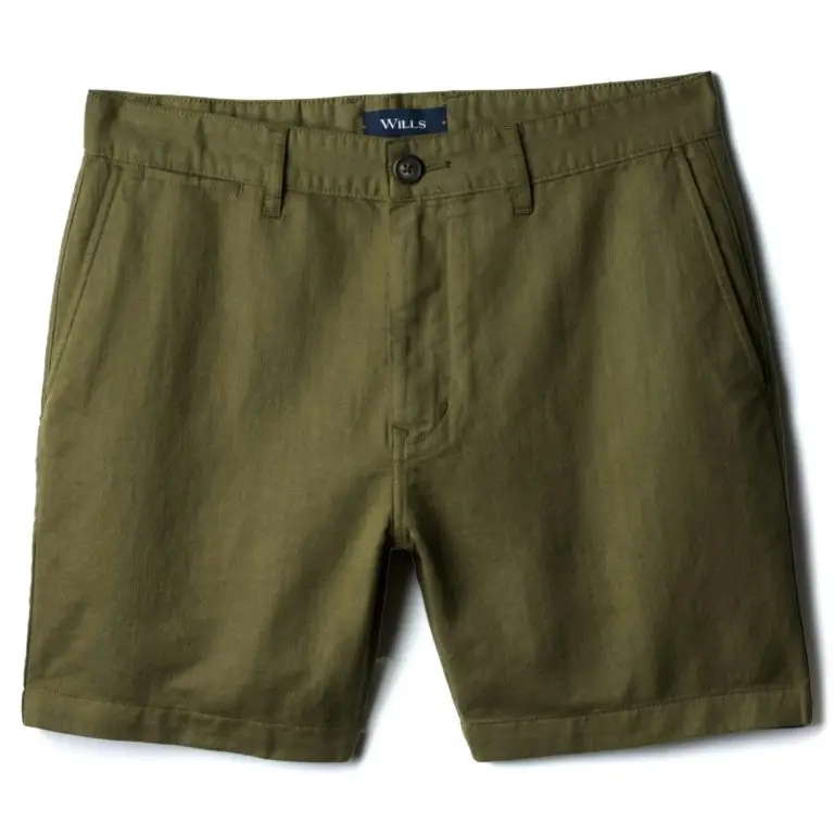 Cotton-Linen Chino Short - 7"