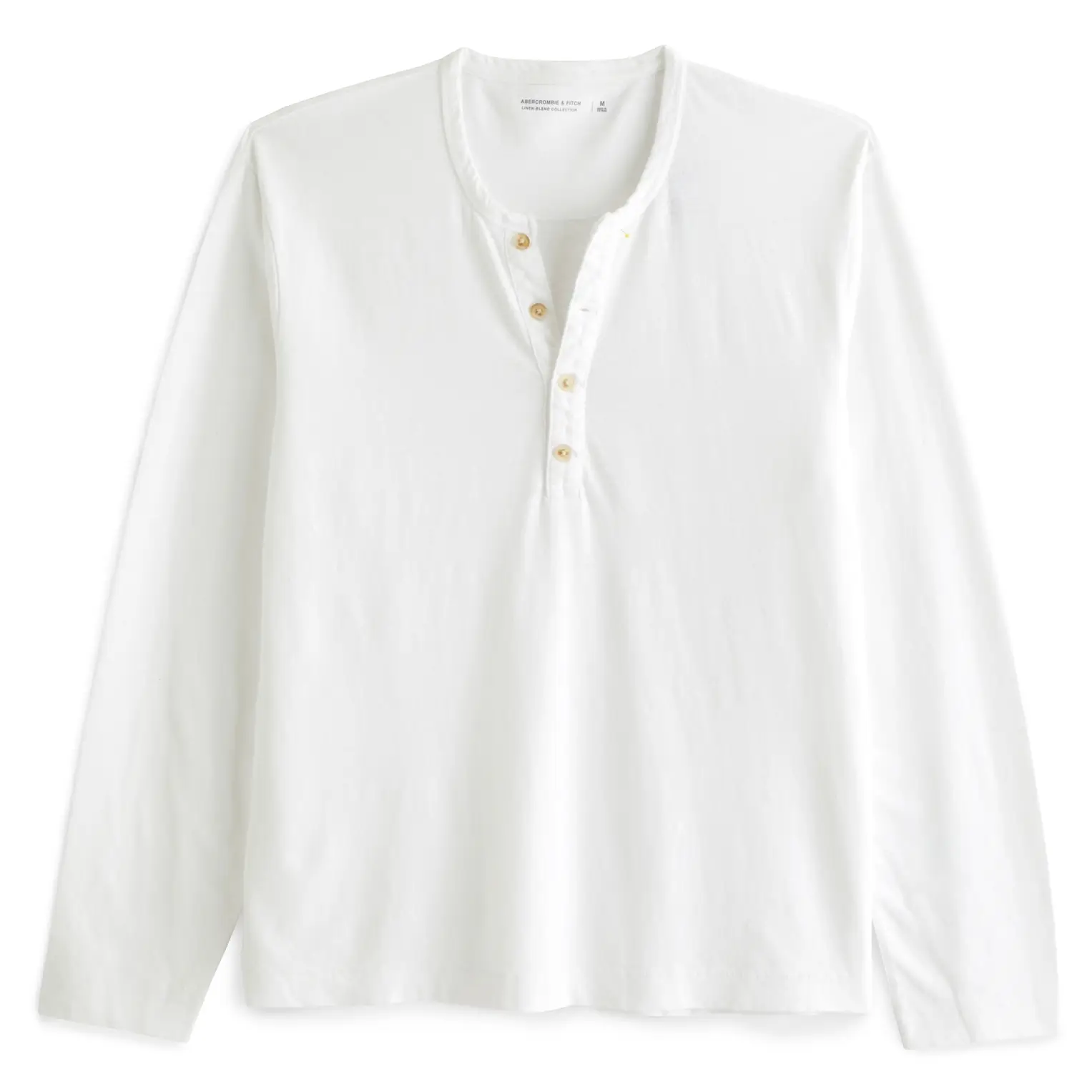Abercrombie & Fitch Linen-blend henley
