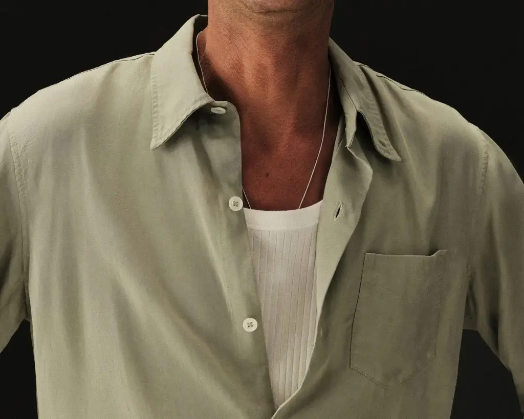 Buck mason draped linen shirt