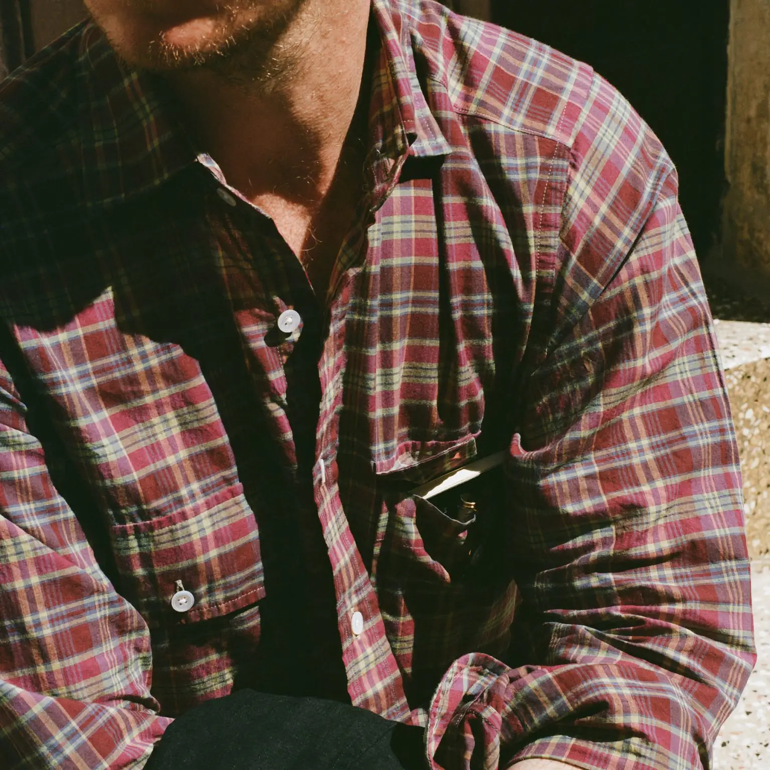 Drake’s Madras work shirt