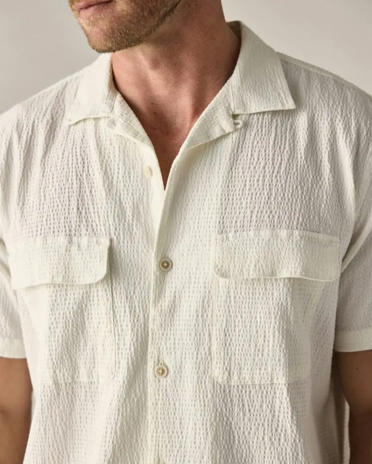 Seersucker Keys Camp Shirt