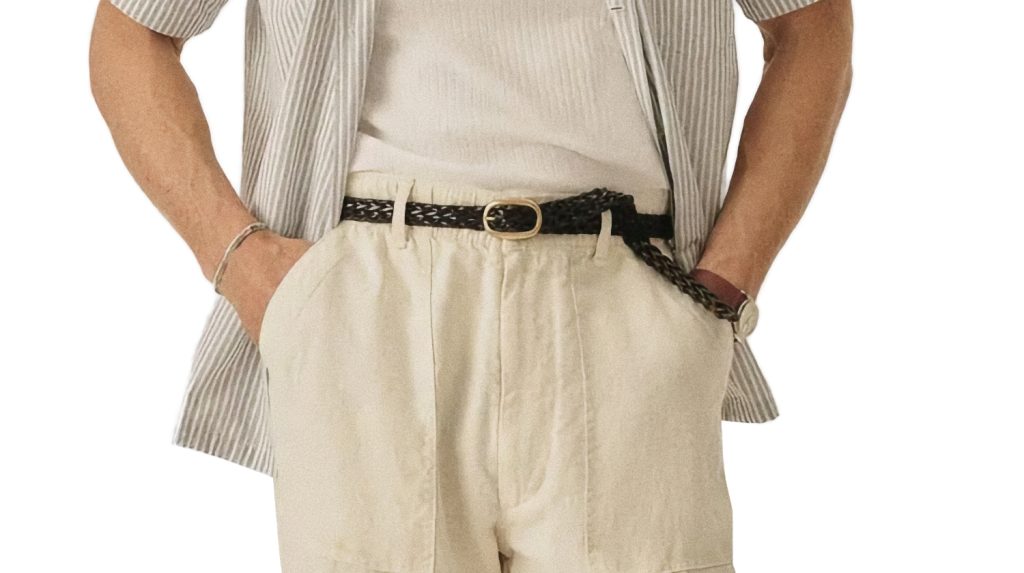 How to style mens slim belt example