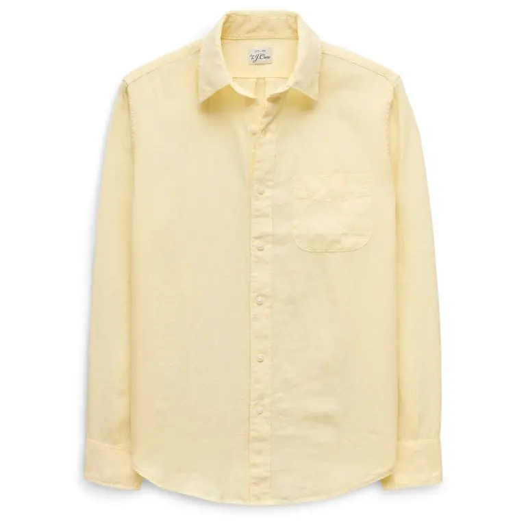 Washed linen shirt