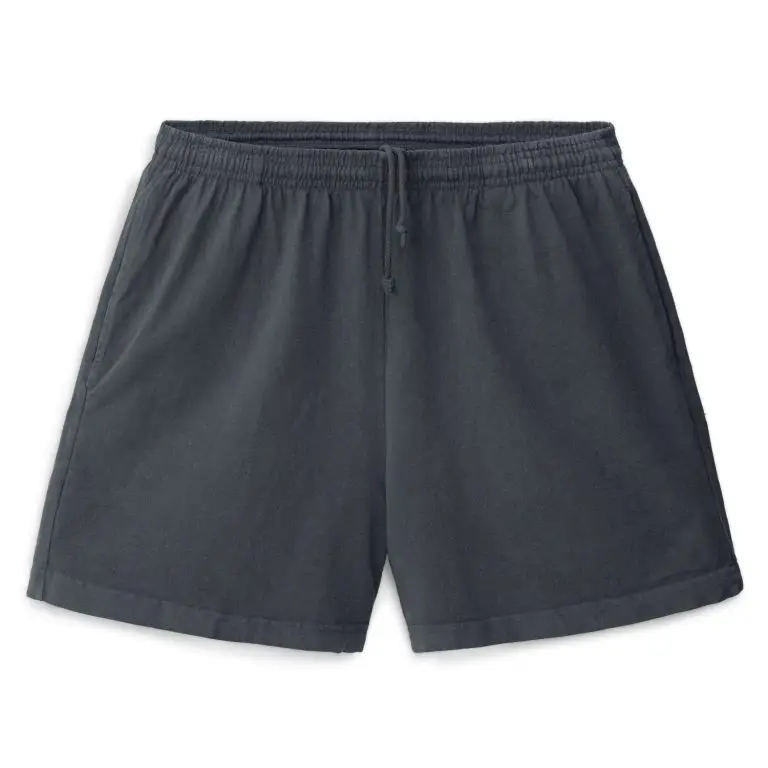 Garment-dyed jersey sweat short