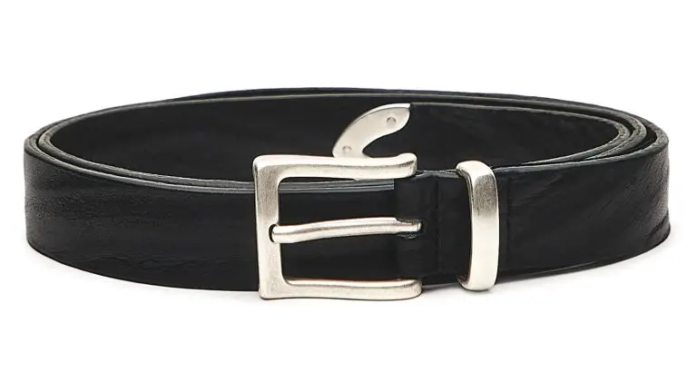 Nappa leather belt