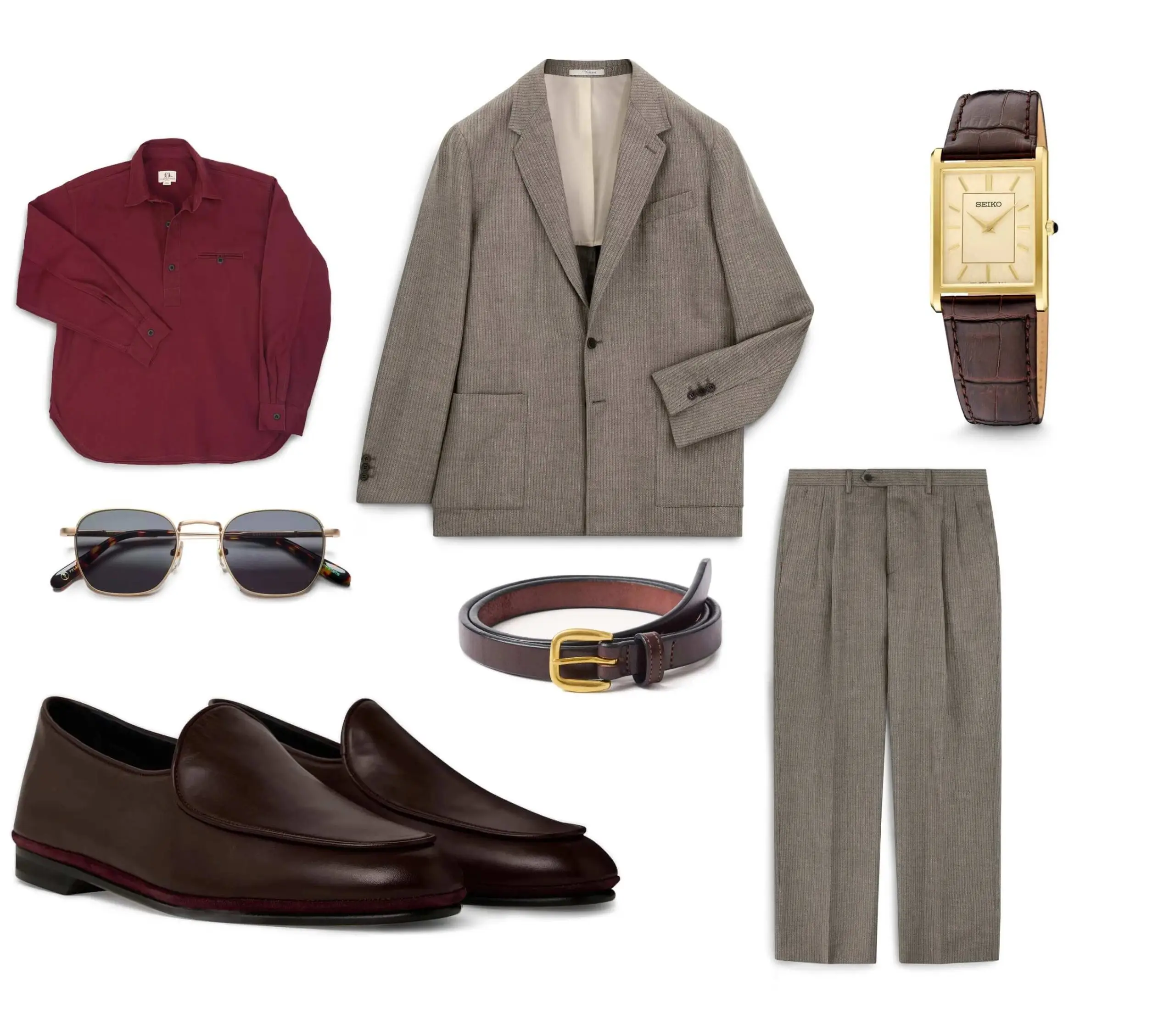Mens relaxed summer suit outfit products