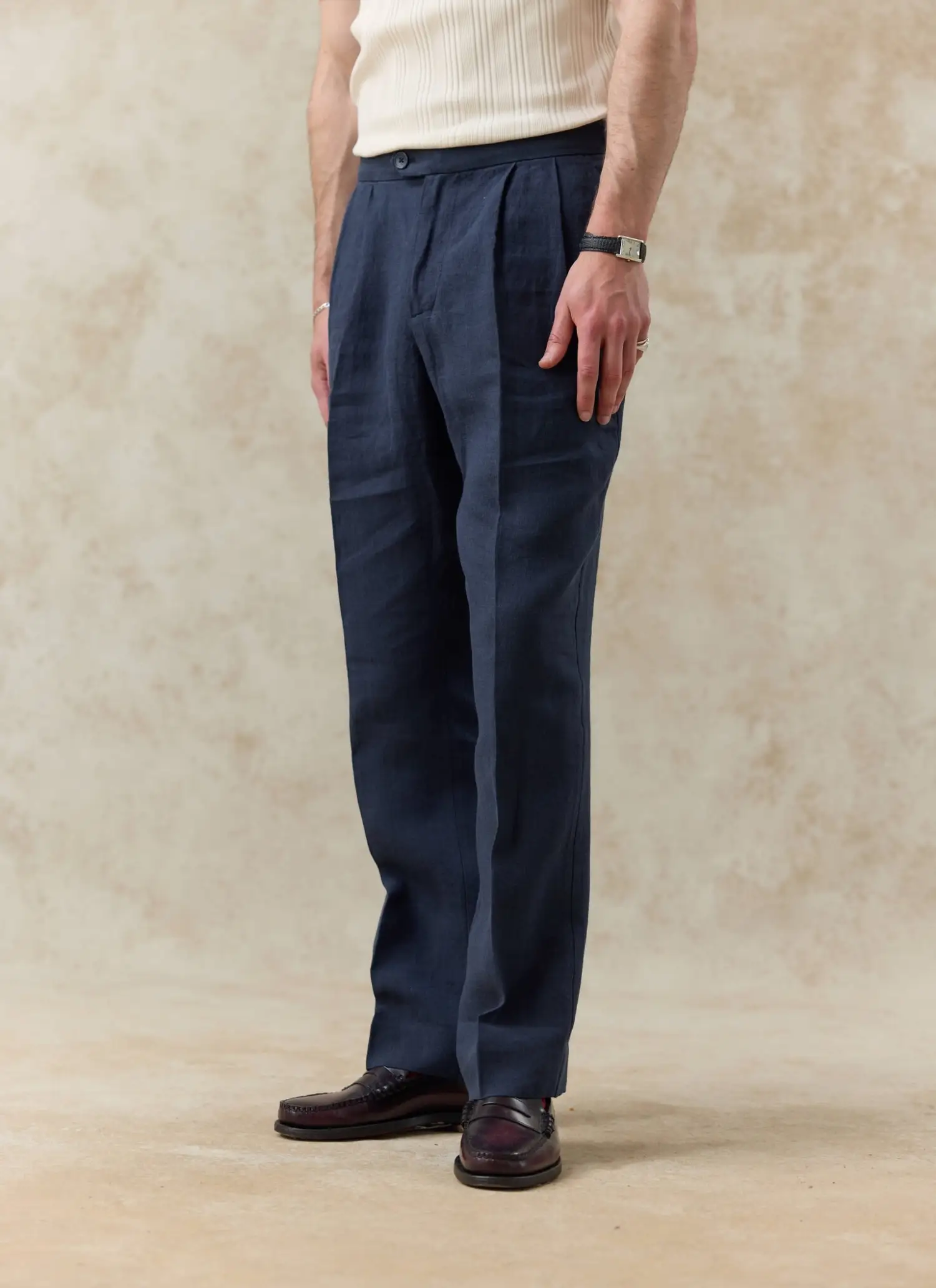 Percival Pleated tailored trouser