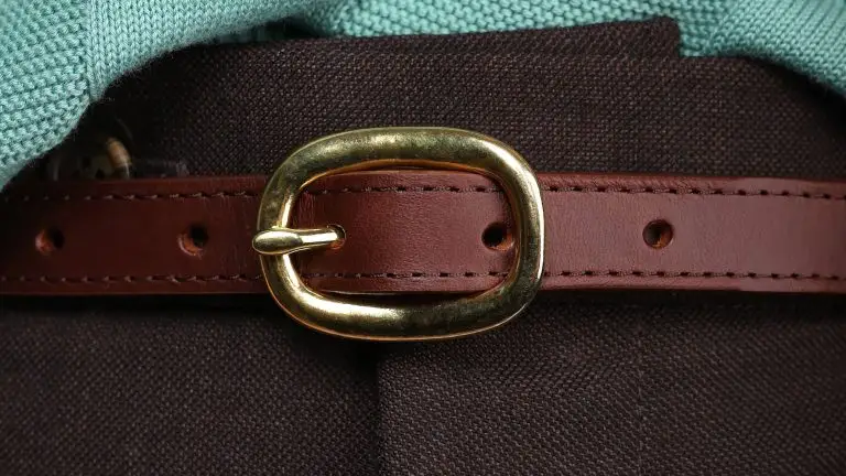 Leather tape belt