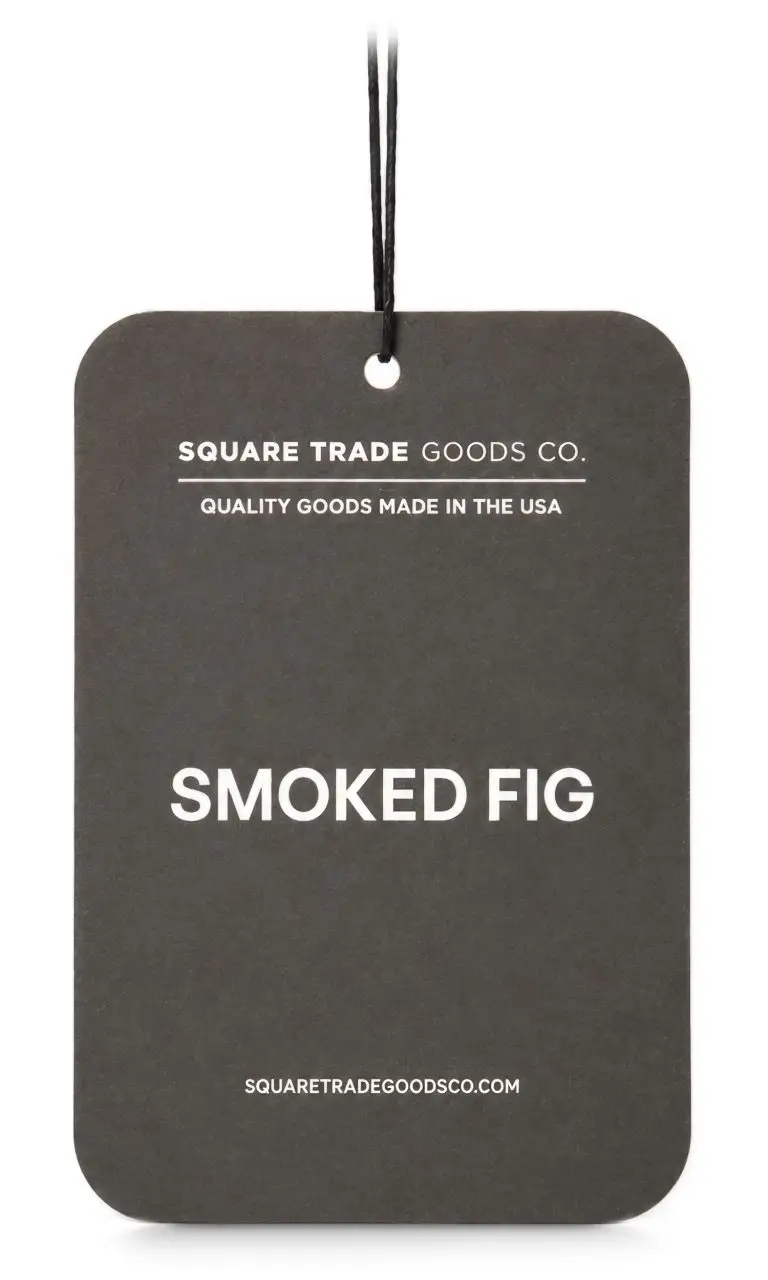 Square Trade Co. Smoked fig fragrance tag