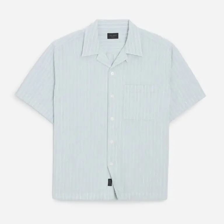 Jacquard indigo shirt