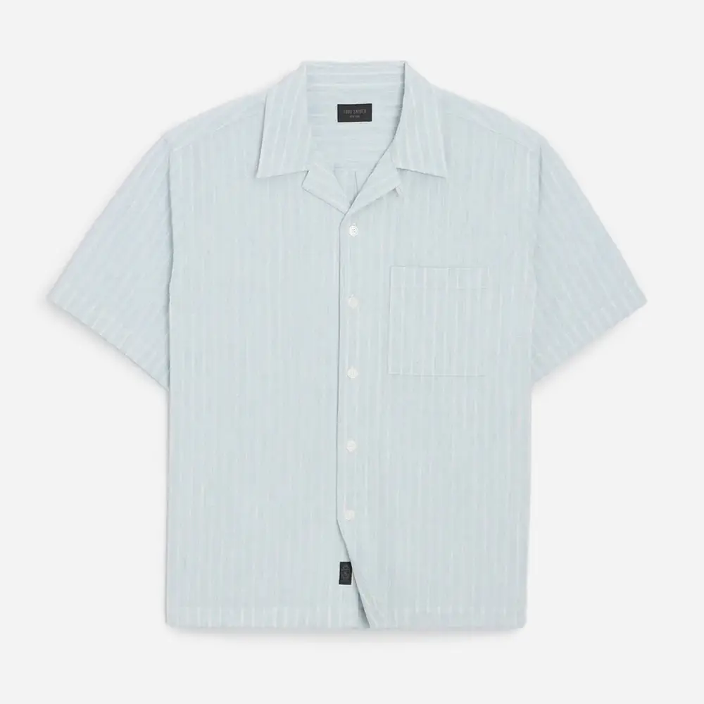 Todd snyder jacquard indigo shirt