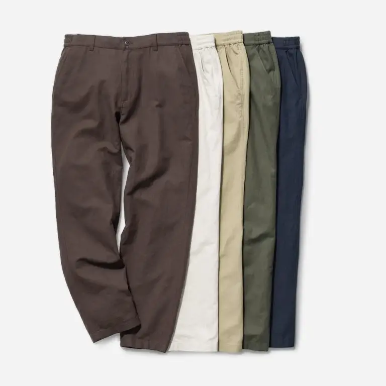 UNIQLO Men's Linen Blend Relaxed Pants, Beige,