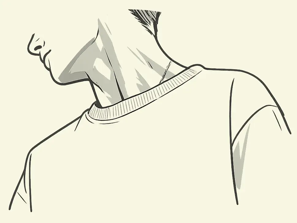 Where to spray cologne example illustration