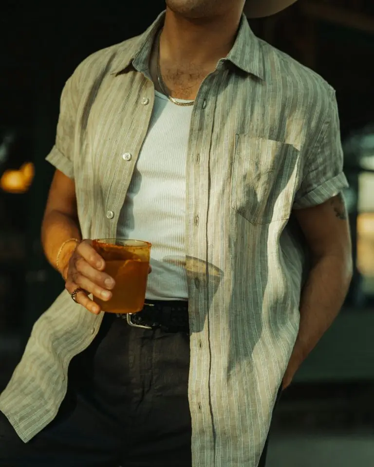 Short Sleeve Isles Linen Shirt