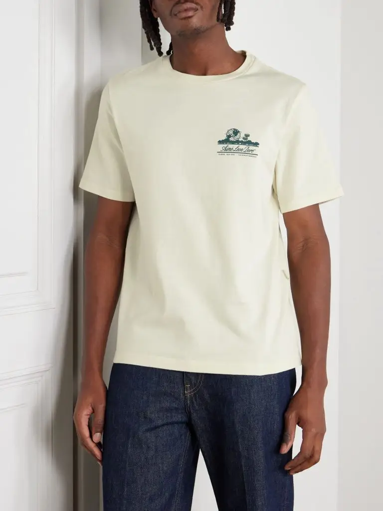 Aimé Leon Dore - Unisphere Logo-Print Cotton-Jersey T-Shirt - Men - Neutrals - XXL