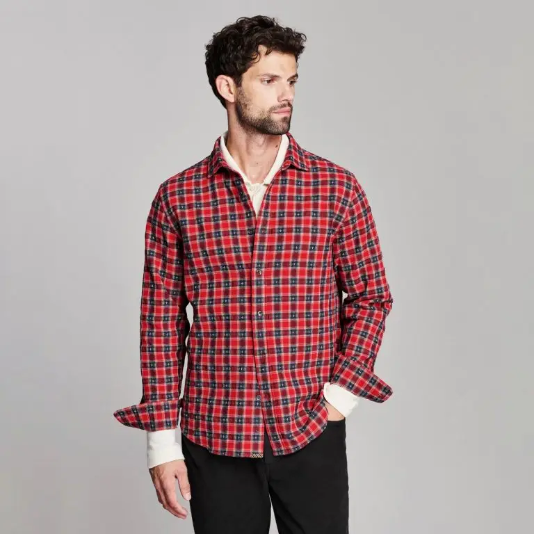 Fleur De Lis plaid shirt