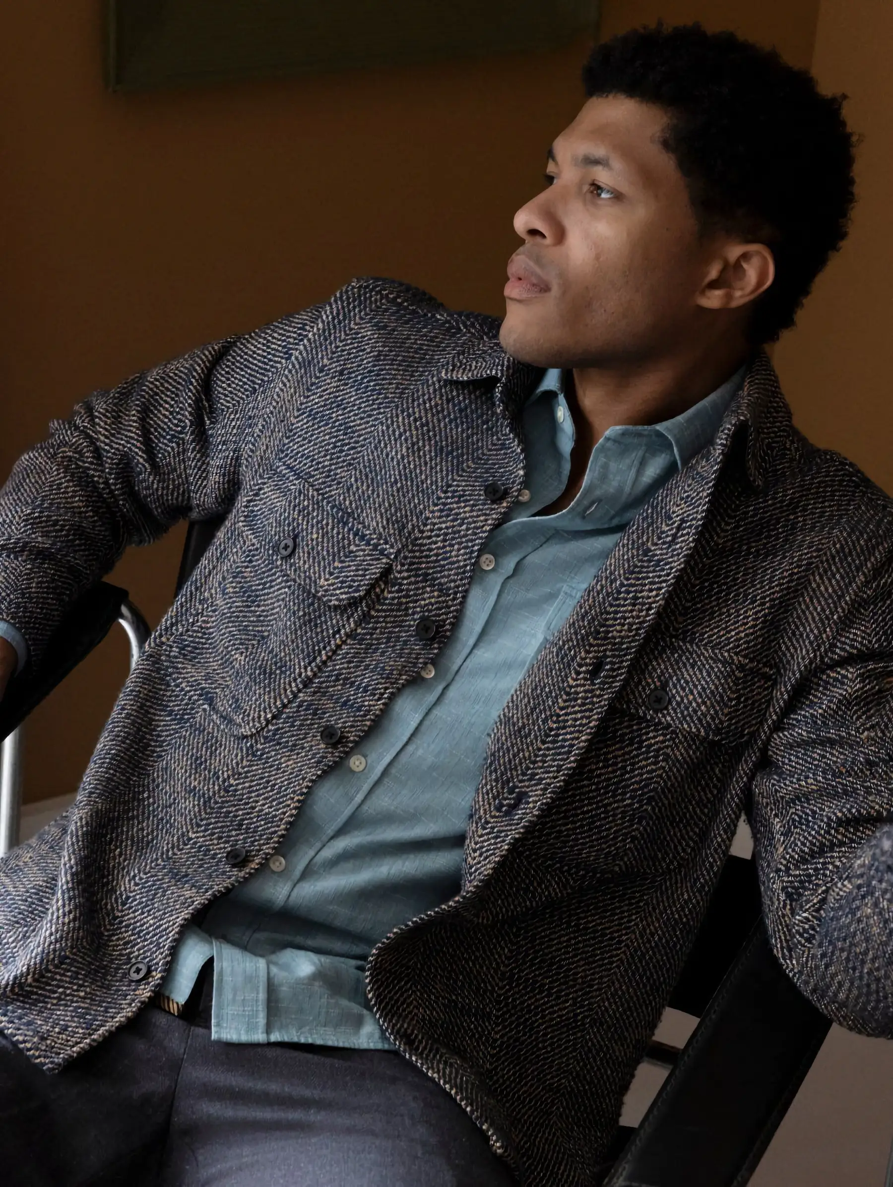 Billy reid herringbone cpo overshirt