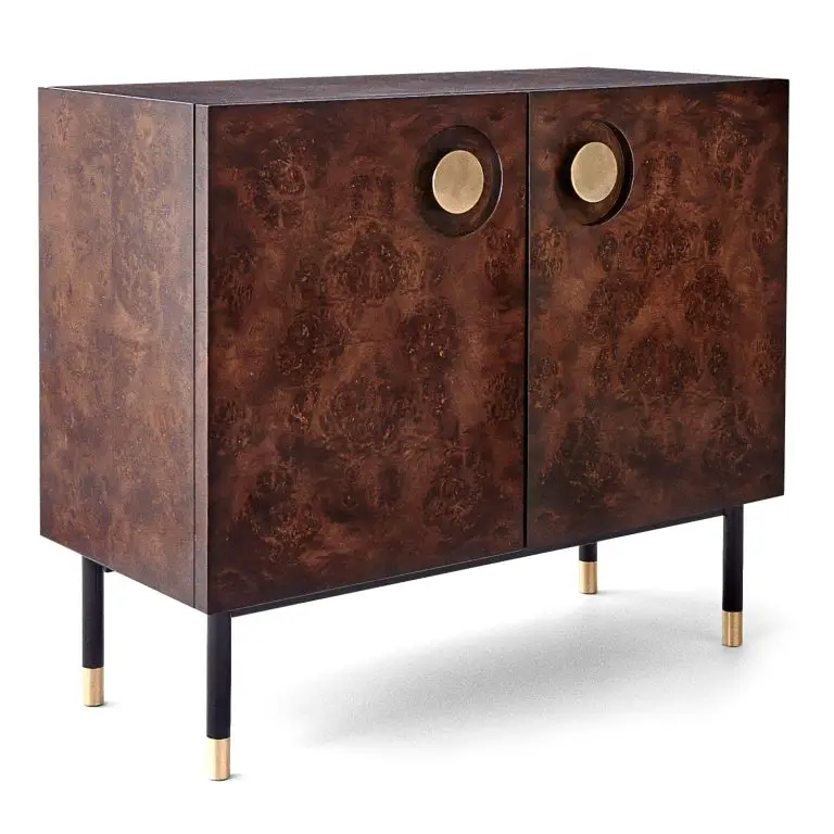 Carbon entryway cabinet