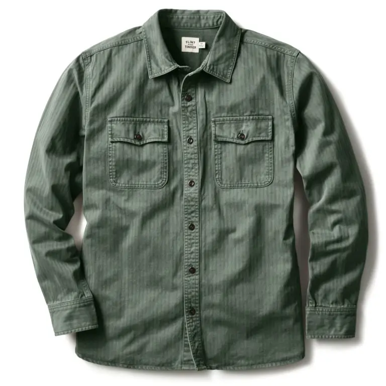 Flint and Tinder Herringbone work shirt