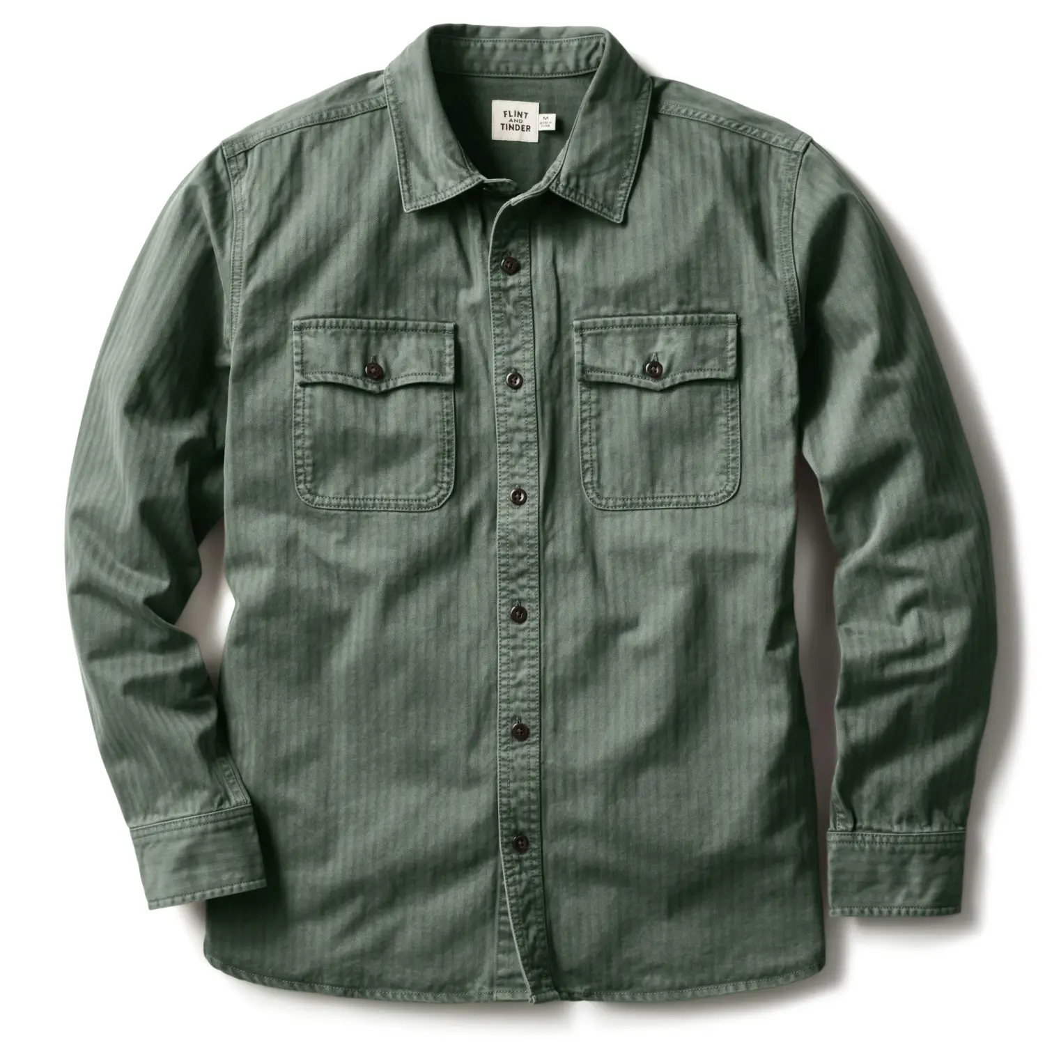 Flint and tinder herringbone work shirt