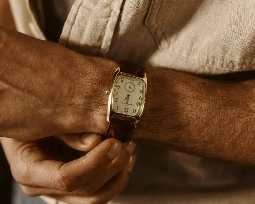 Hamilton classic boulton watch detail