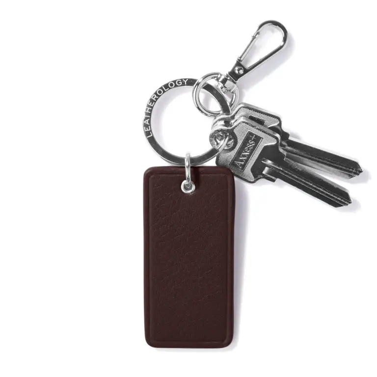 Leather keychain