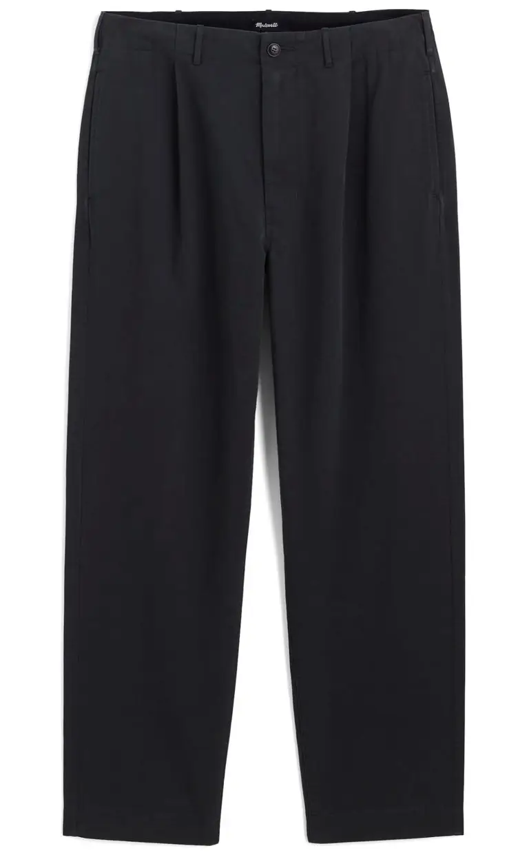 Pleated Chino Pants in Uniform Twill