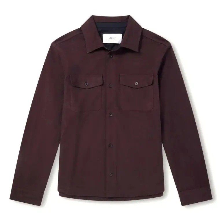 Mr P. - Cotton-Blend Moleskin Shirt - Men - Brown - XXL